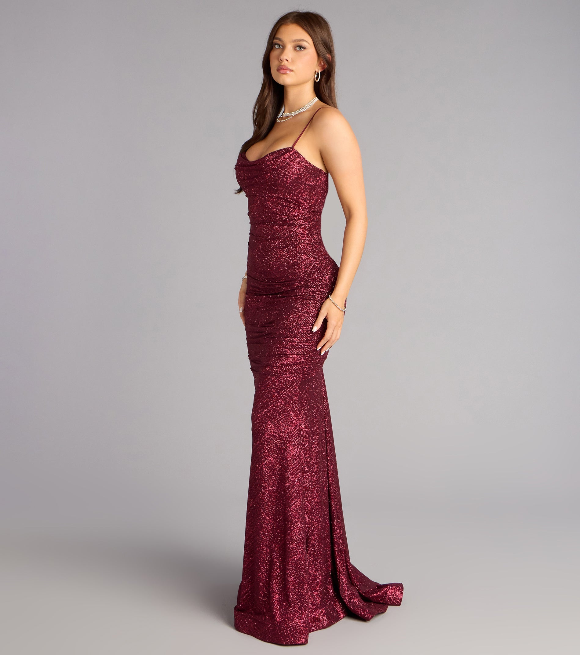 Adelyn Glitter Knit Mermaid Dress