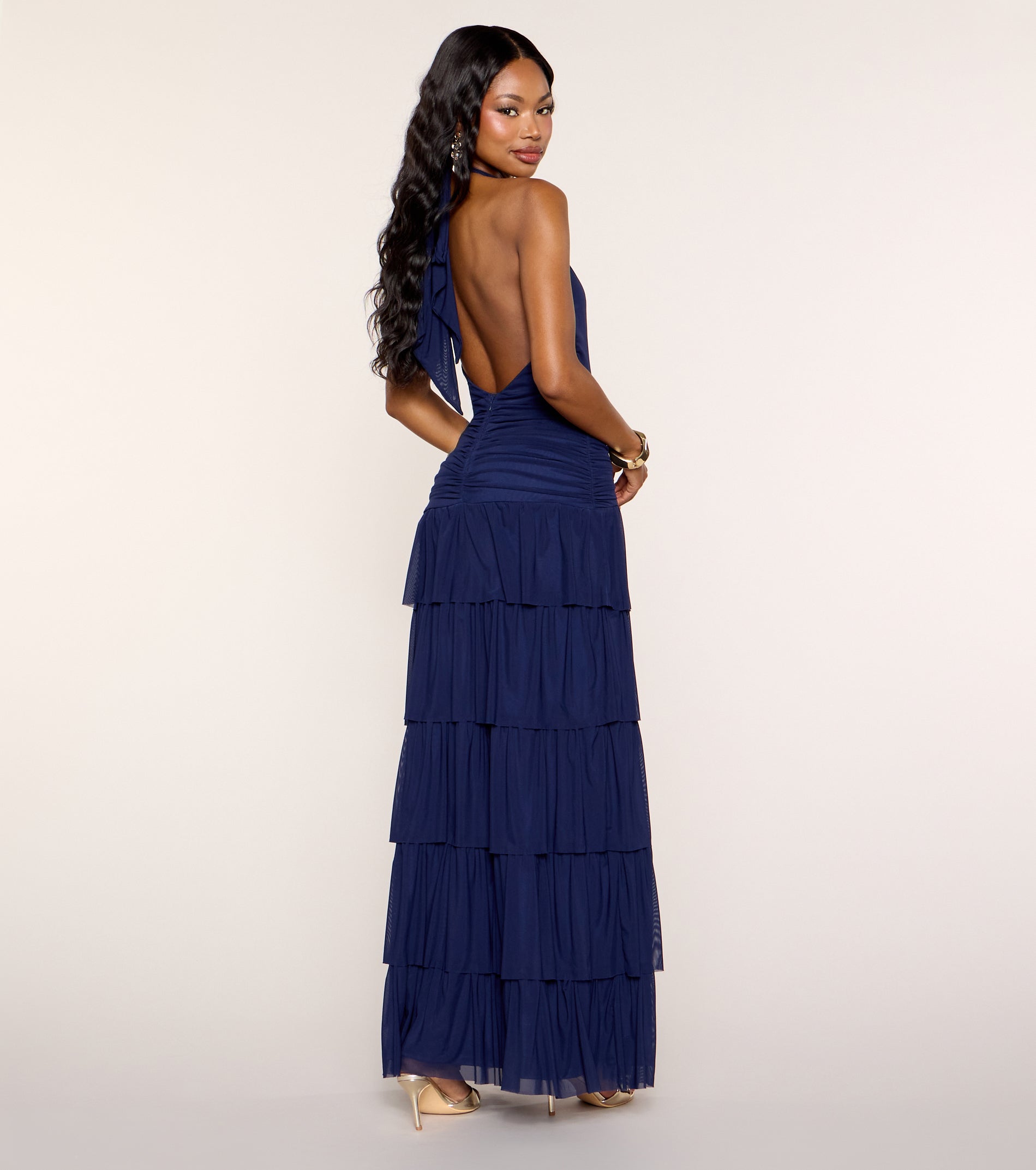 Airy Chic Open Back Maxi Dress