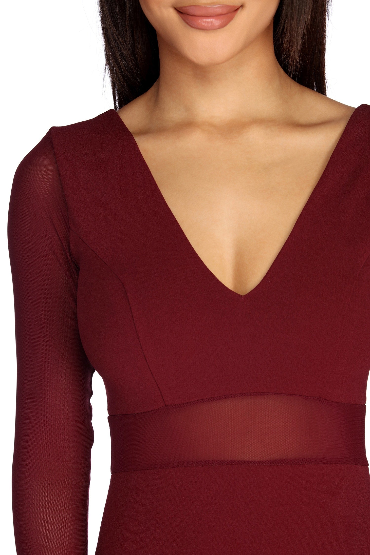 Add Some Mesh Mini Dress
