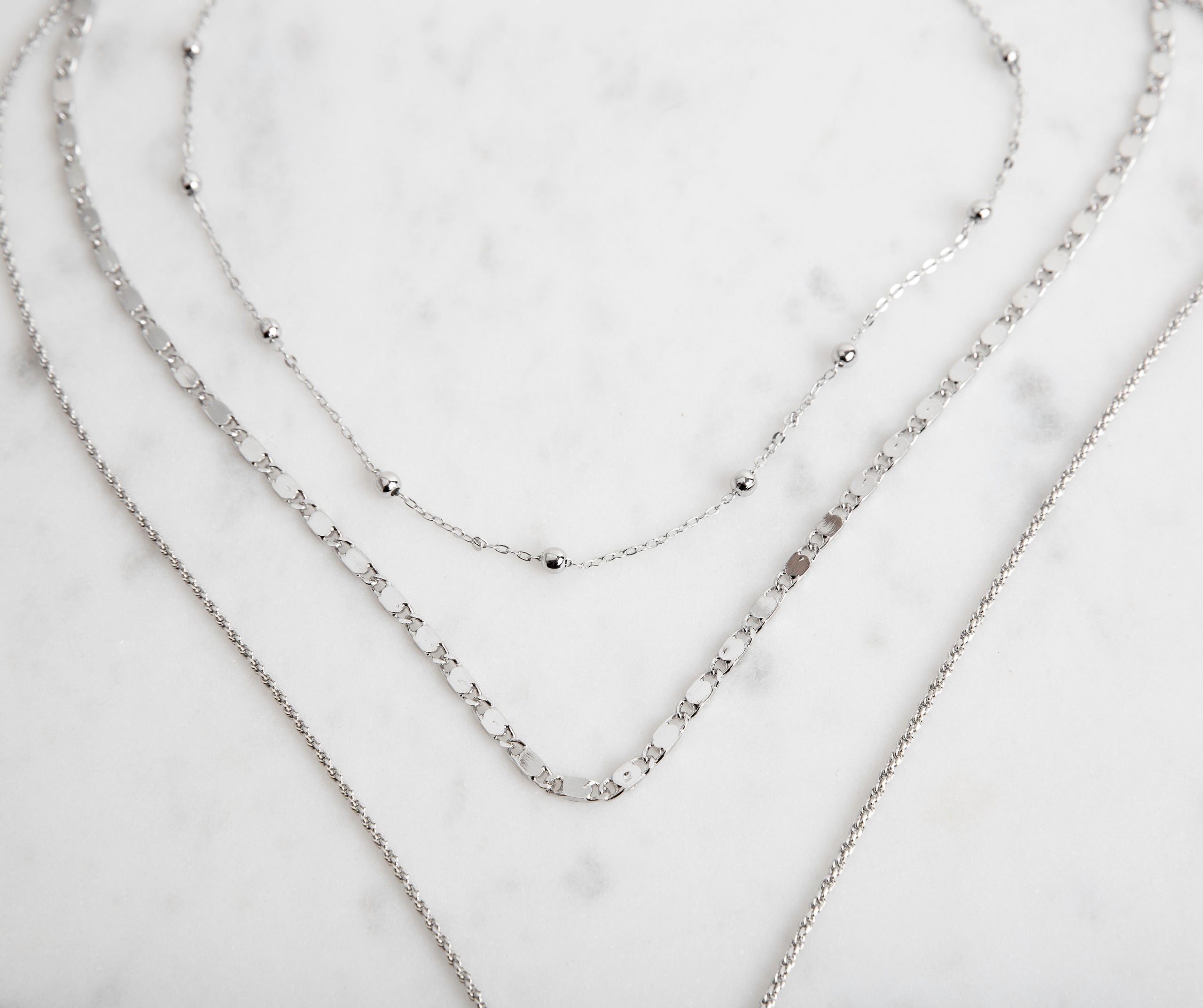 3 Row Luxe Lariat Layered Necklaces