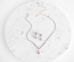 A Drop Of Glam Necklace Set
